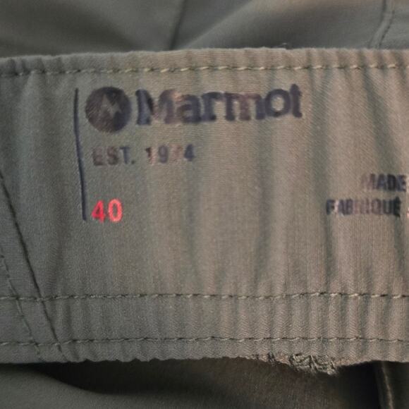 Marmot Forest Green Orange Belt Men's Athletic Shorts XXXL - Picture 4 of 6